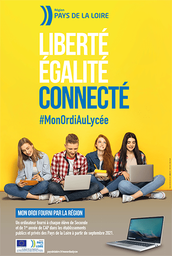 Un ordinateur portable pour les élèves de secondes offert par  la Région Pays de la Loire