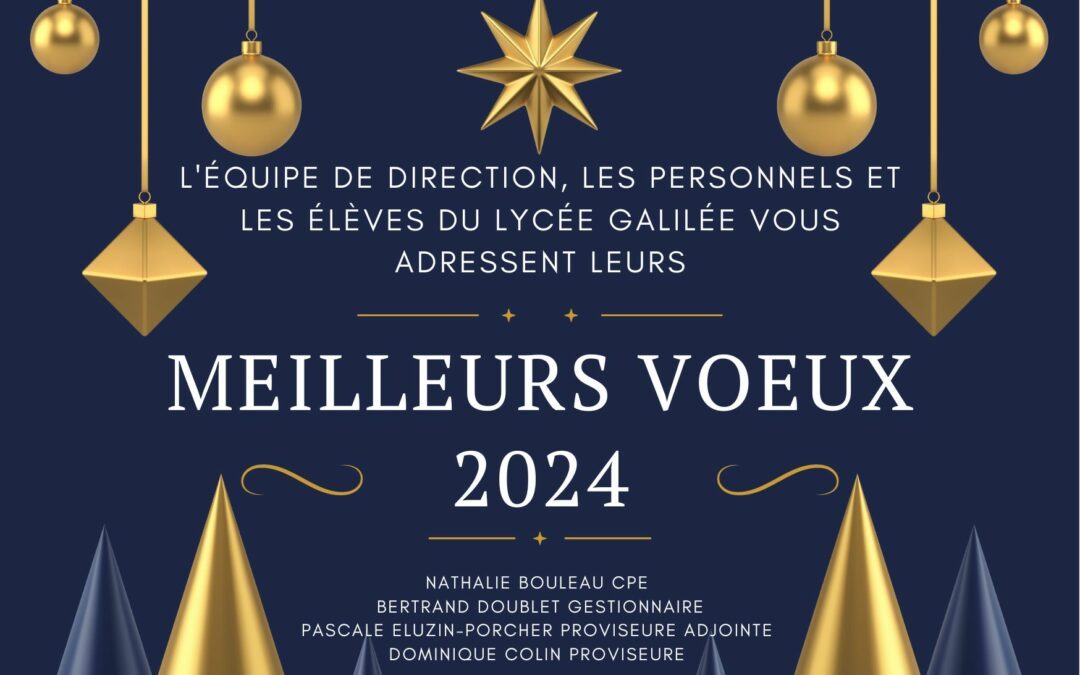 MEILLEURS VOEUX POUR 2024